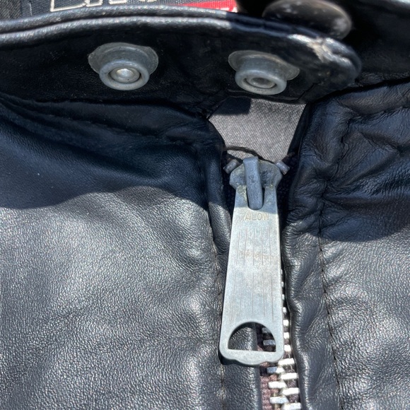 Brooks Leather Cafe Racer Jacket, Made in USA, Size 44 - Picture 5 of 8